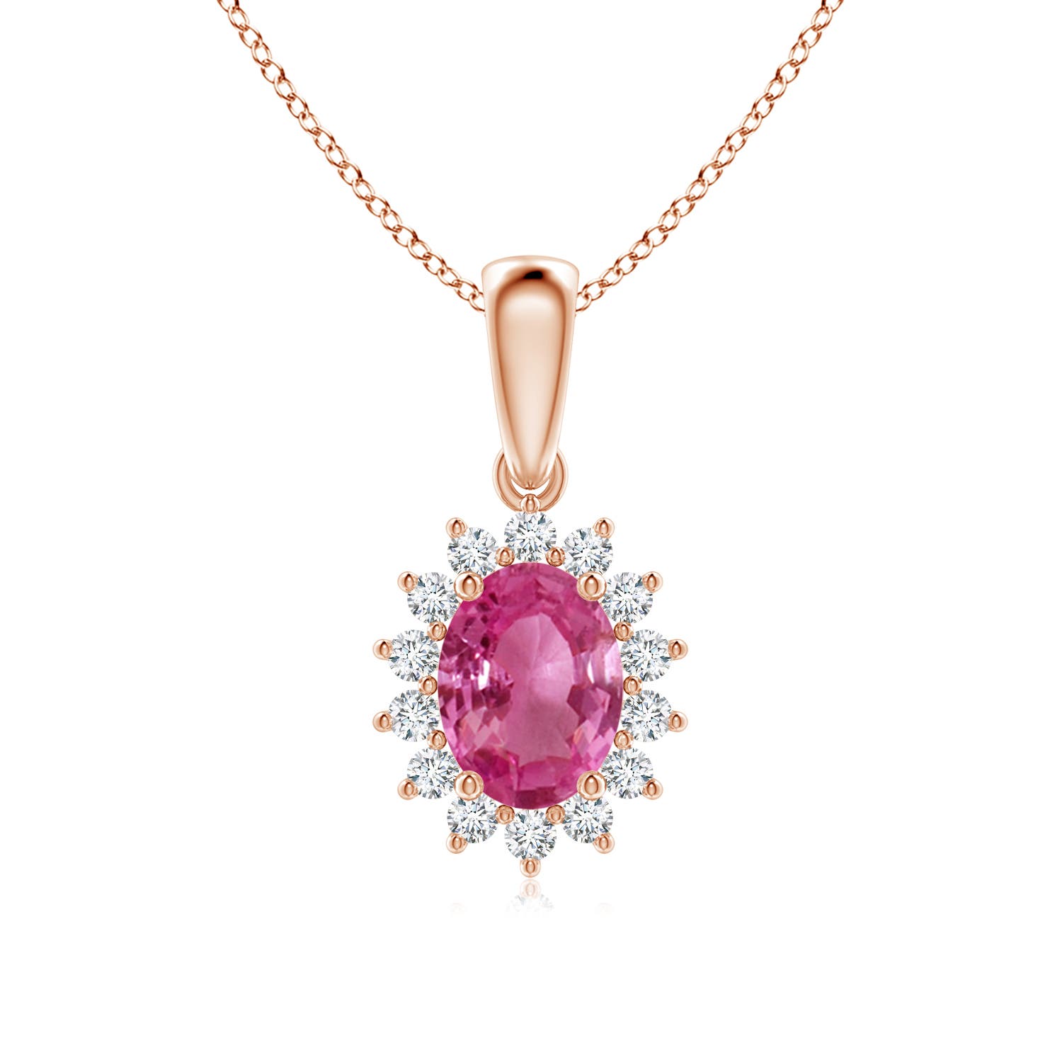 AAAA - Pink Sapphire / 1.74 CT / 14 KT Rose Gold