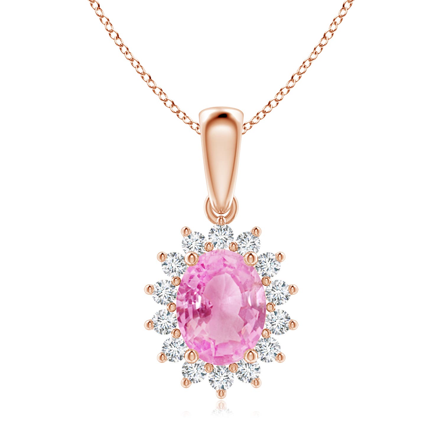 A - Pink Sapphire / 2.39 CT / 14 KT Rose Gold