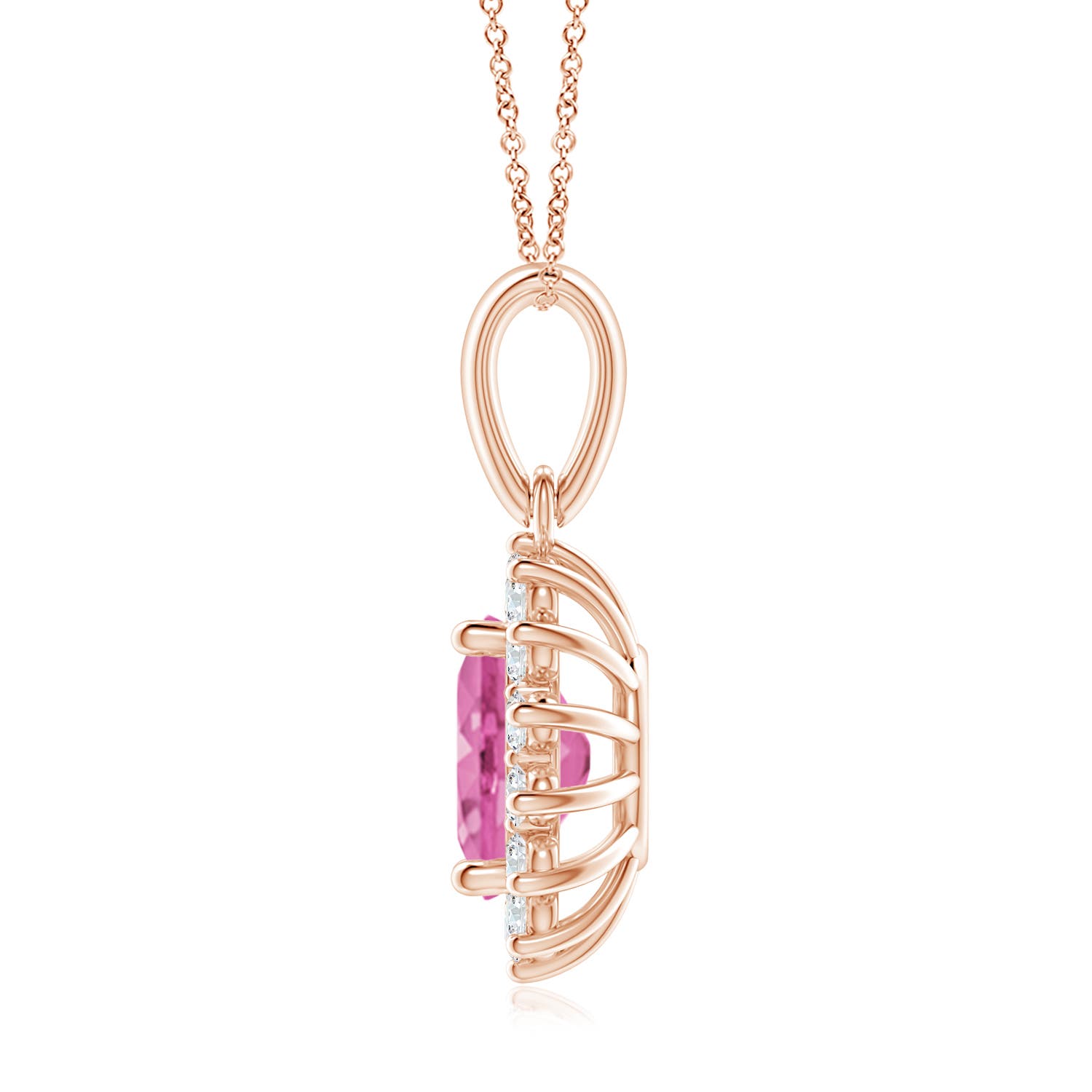 AA - Pink Sapphire / 2.39 CT / 14 KT Rose Gold