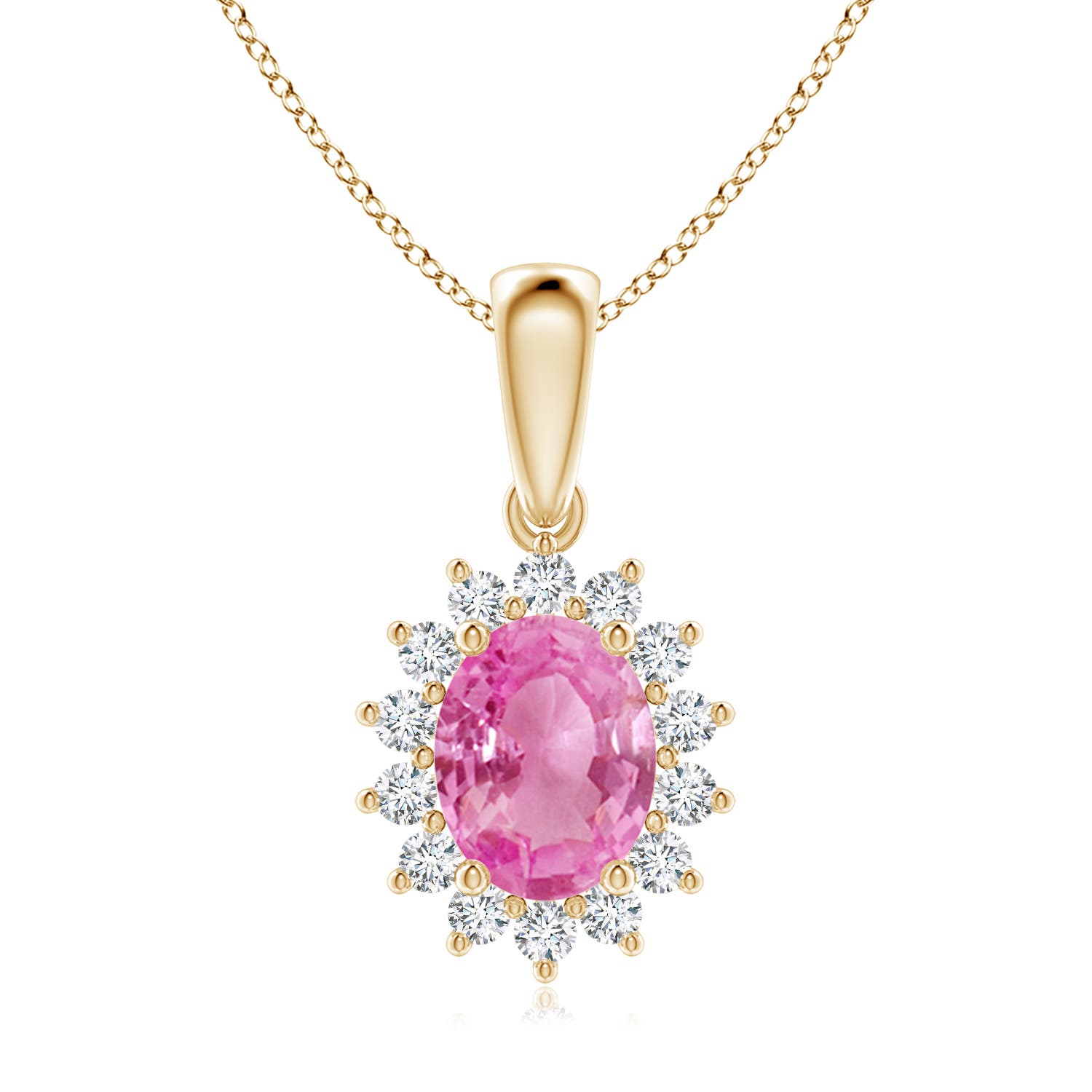 AA - Pink Sapphire / 2.39 CT / 14 KT Yellow Gold