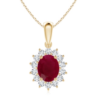 Oval A Ruby