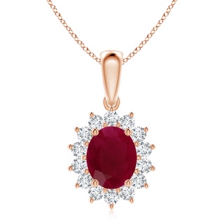 Oval A Ruby