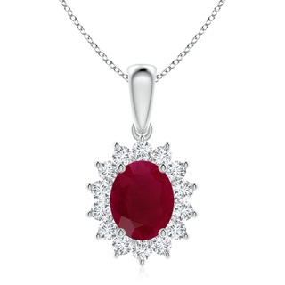 Oval A Ruby