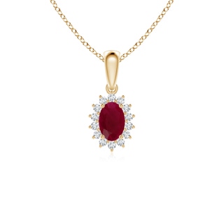 Oval A Ruby
