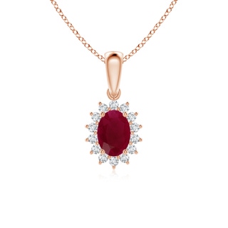 Oval A Ruby