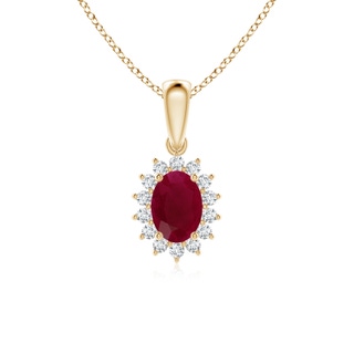 Oval A Ruby