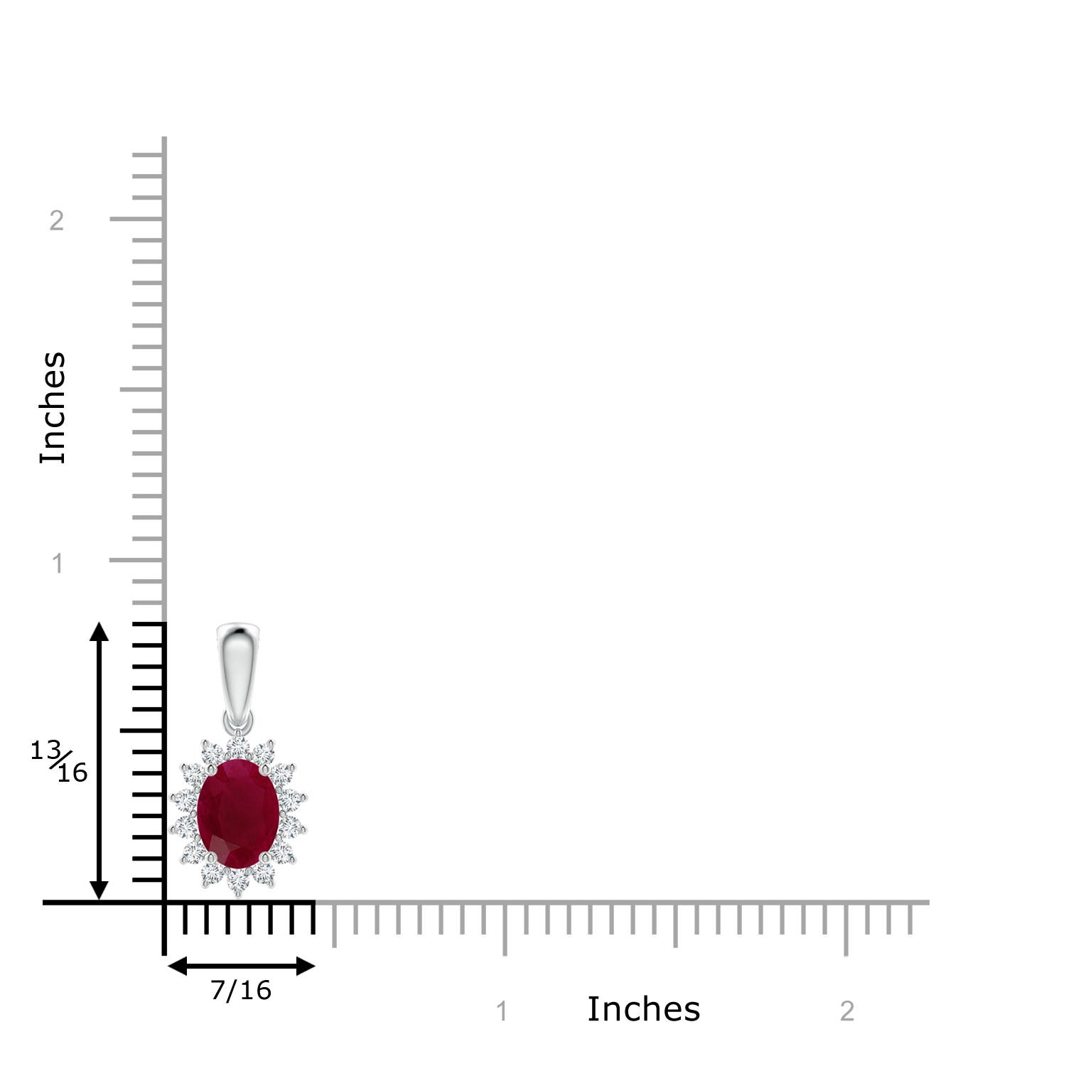 A - Ruby / 1.54 CT / 14 KT White Gold