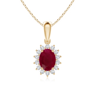 Oval A Ruby