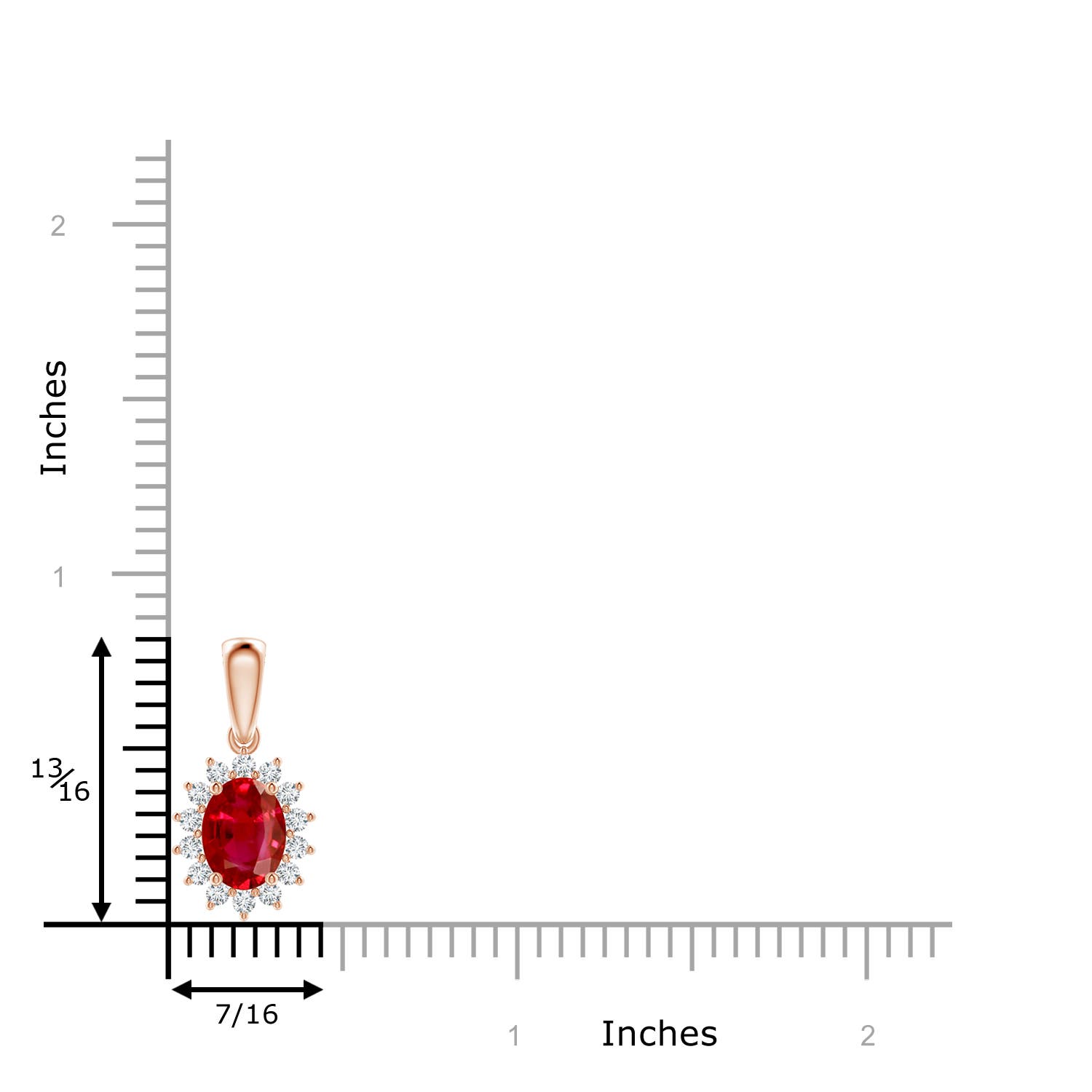 AAA - Ruby / 1.54 CT / 14 KT Rose Gold