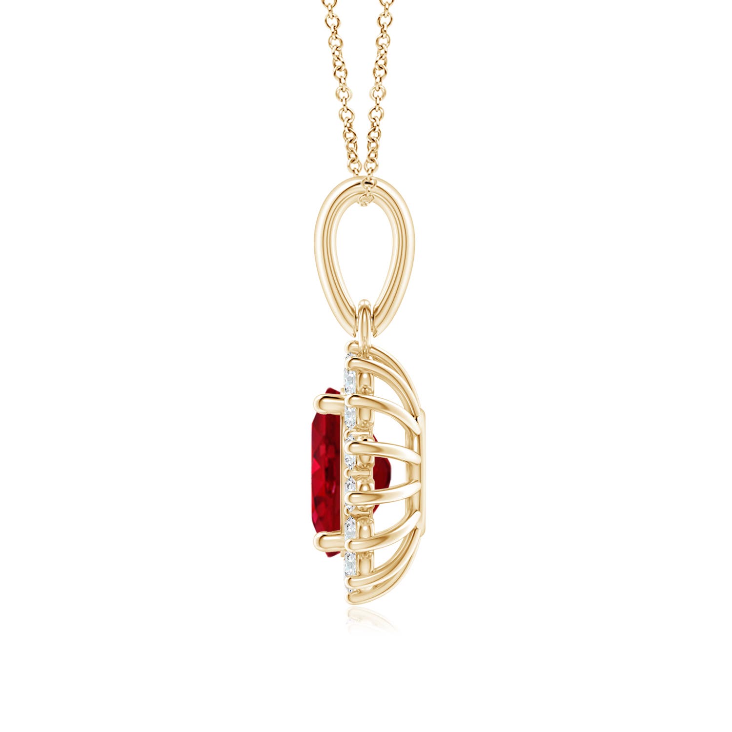 AAA - Ruby / 1.54 CT / 14 KT Yellow Gold