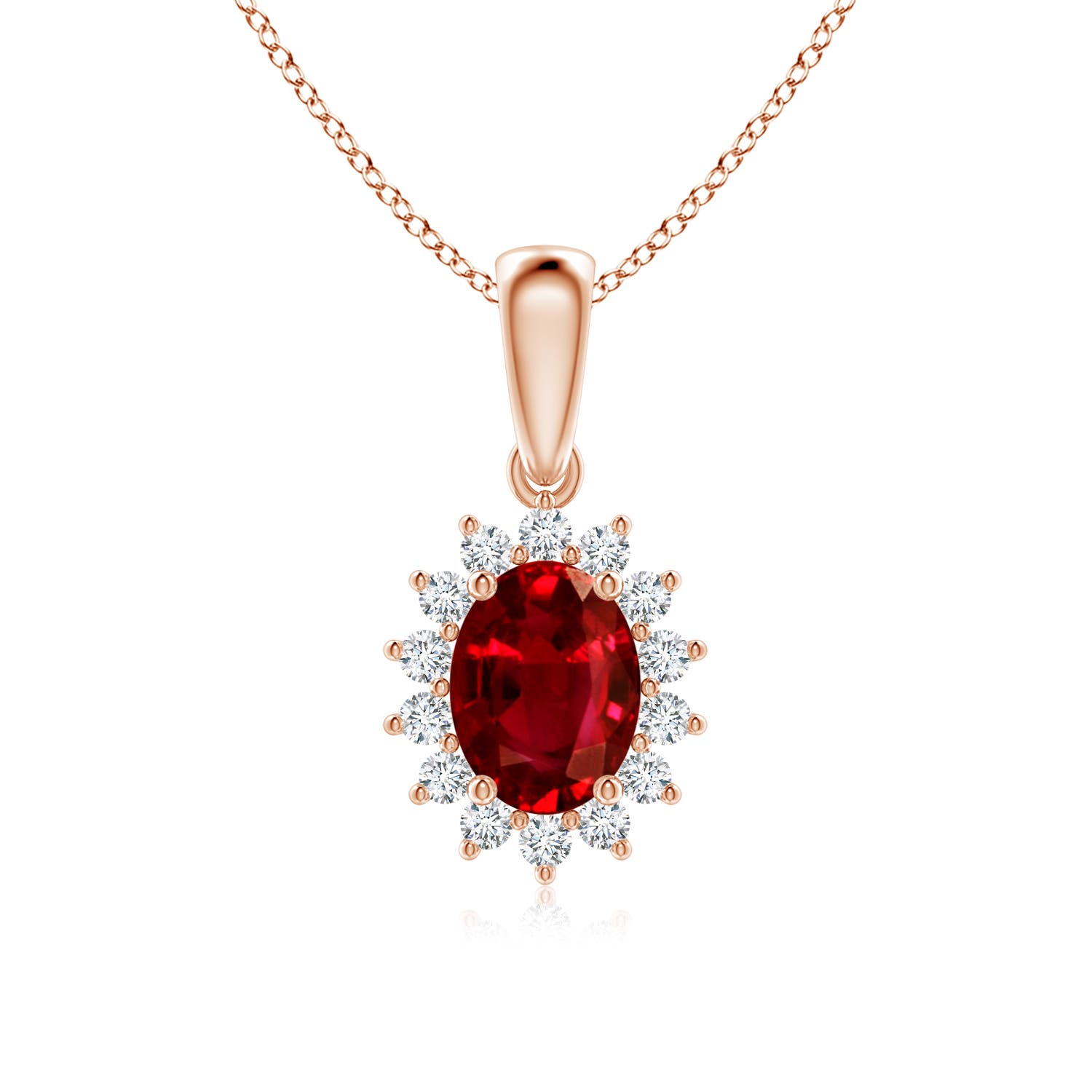 AAAA - Ruby / 1.54 CT / 14 KT Rose Gold