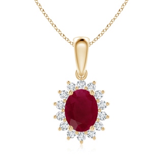 Oval A Ruby