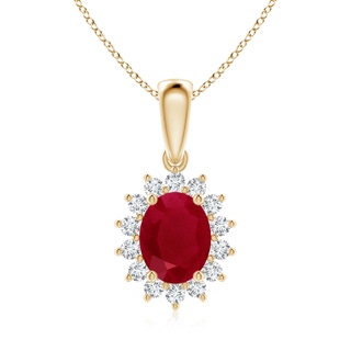Oval AA Ruby