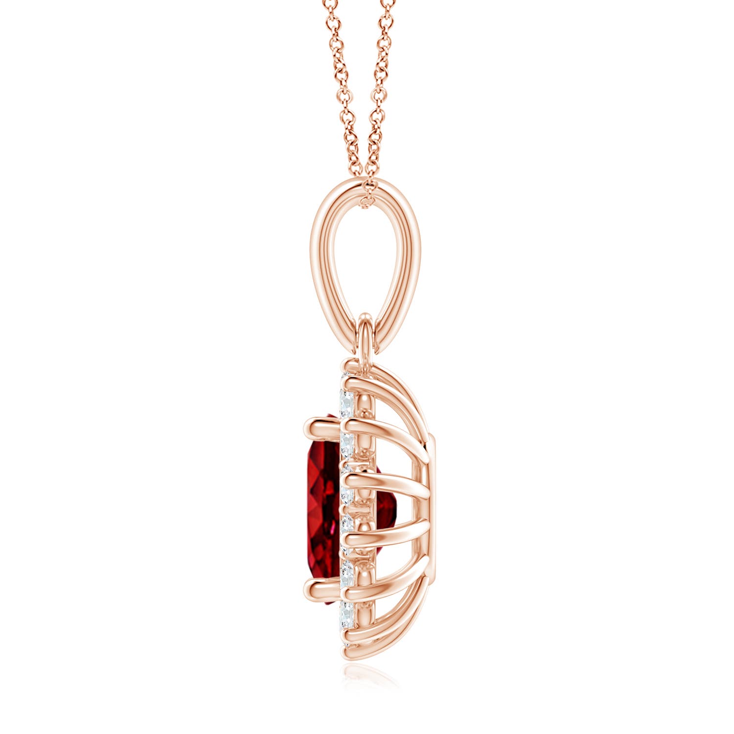 AAAA - Ruby / 2.49 CT / 14 KT Rose Gold