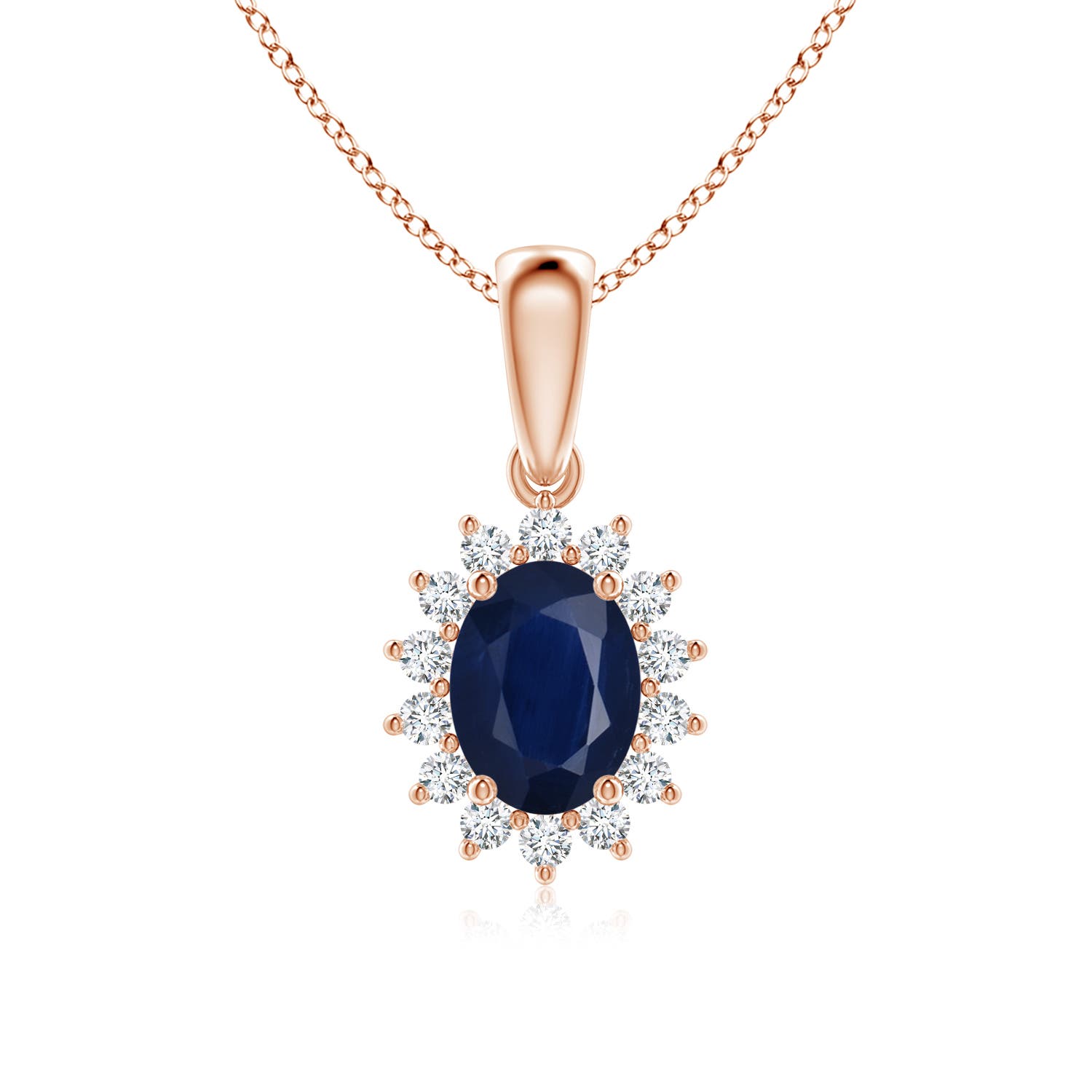 A - Blue Sapphire / 1.84 CT / 14 KT Rose Gold