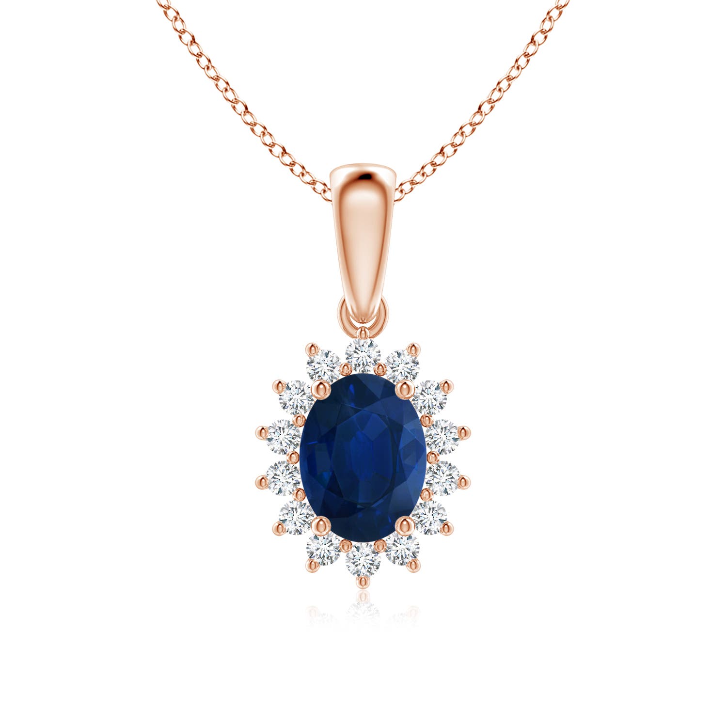 AA - Blue Sapphire / 1.84 CT / 14 KT Rose Gold