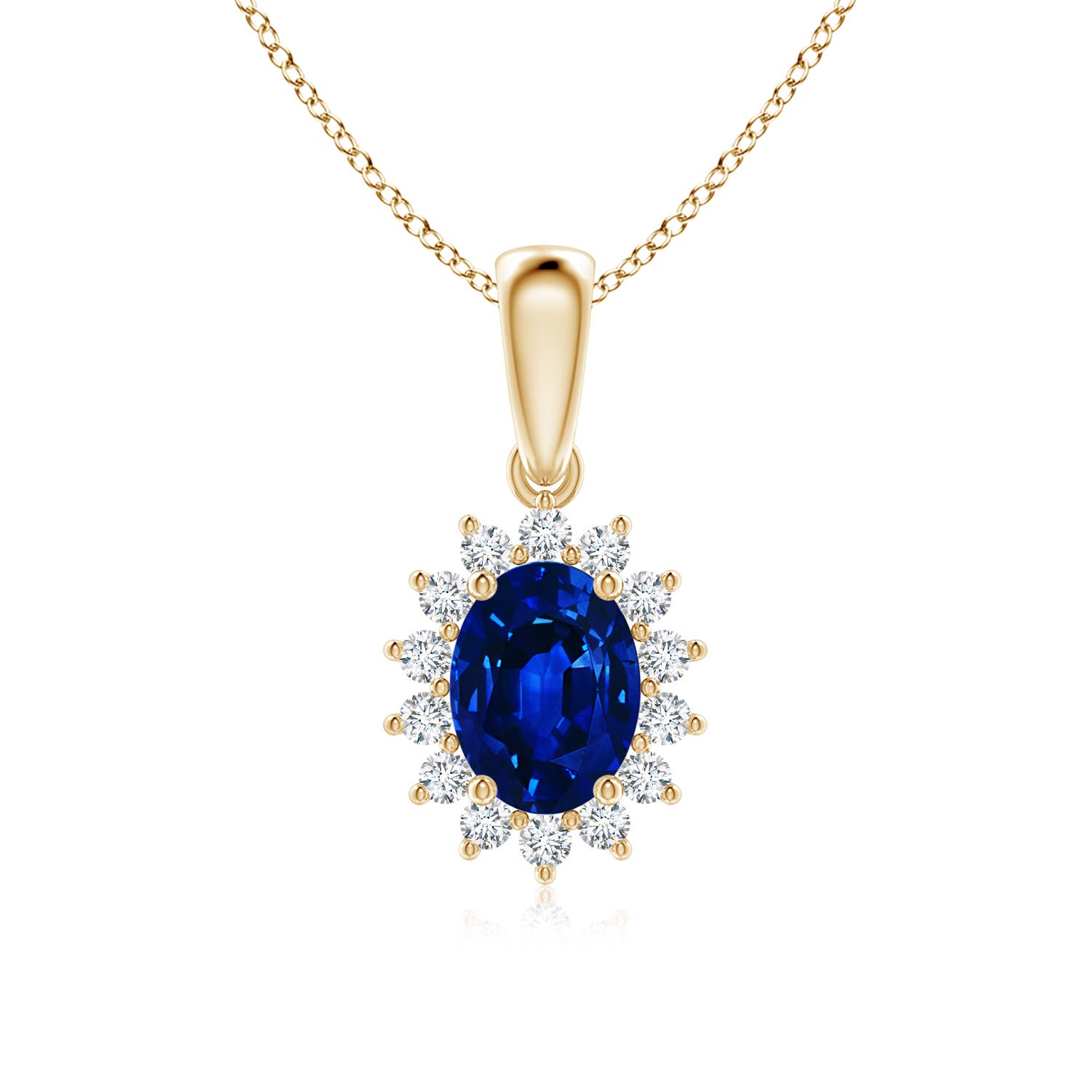 AAAA - Blue Sapphire / 1.84 CT / 14 KT Yellow Gold