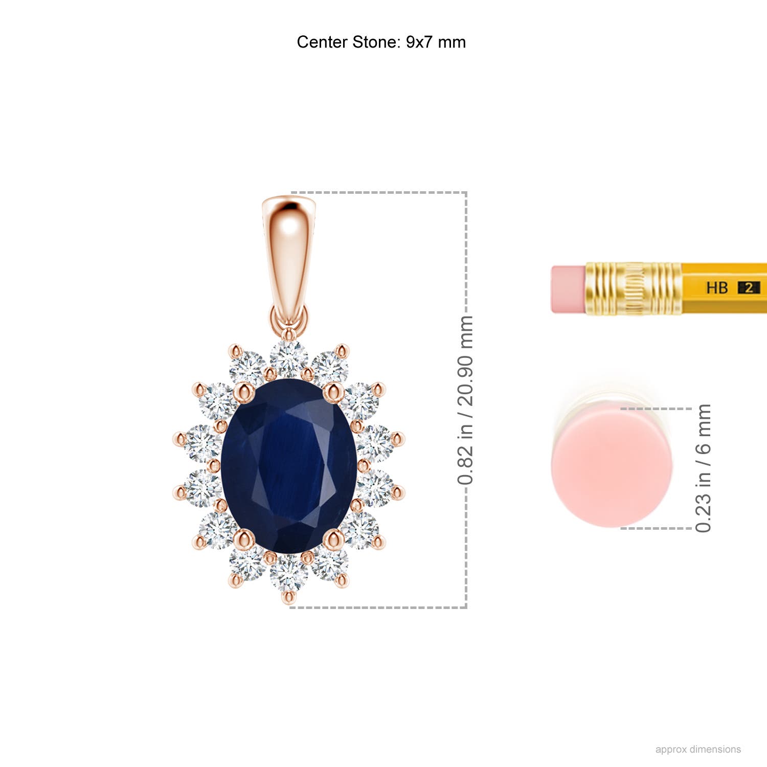 A - Blue Sapphire / 2.49 CT / 14 KT Rose Gold