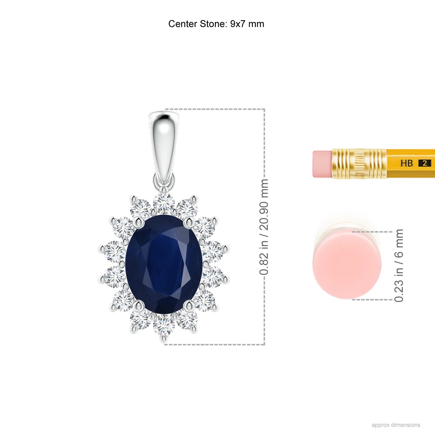 A - Blue Sapphire / 2.49 CT / 14 KT White Gold