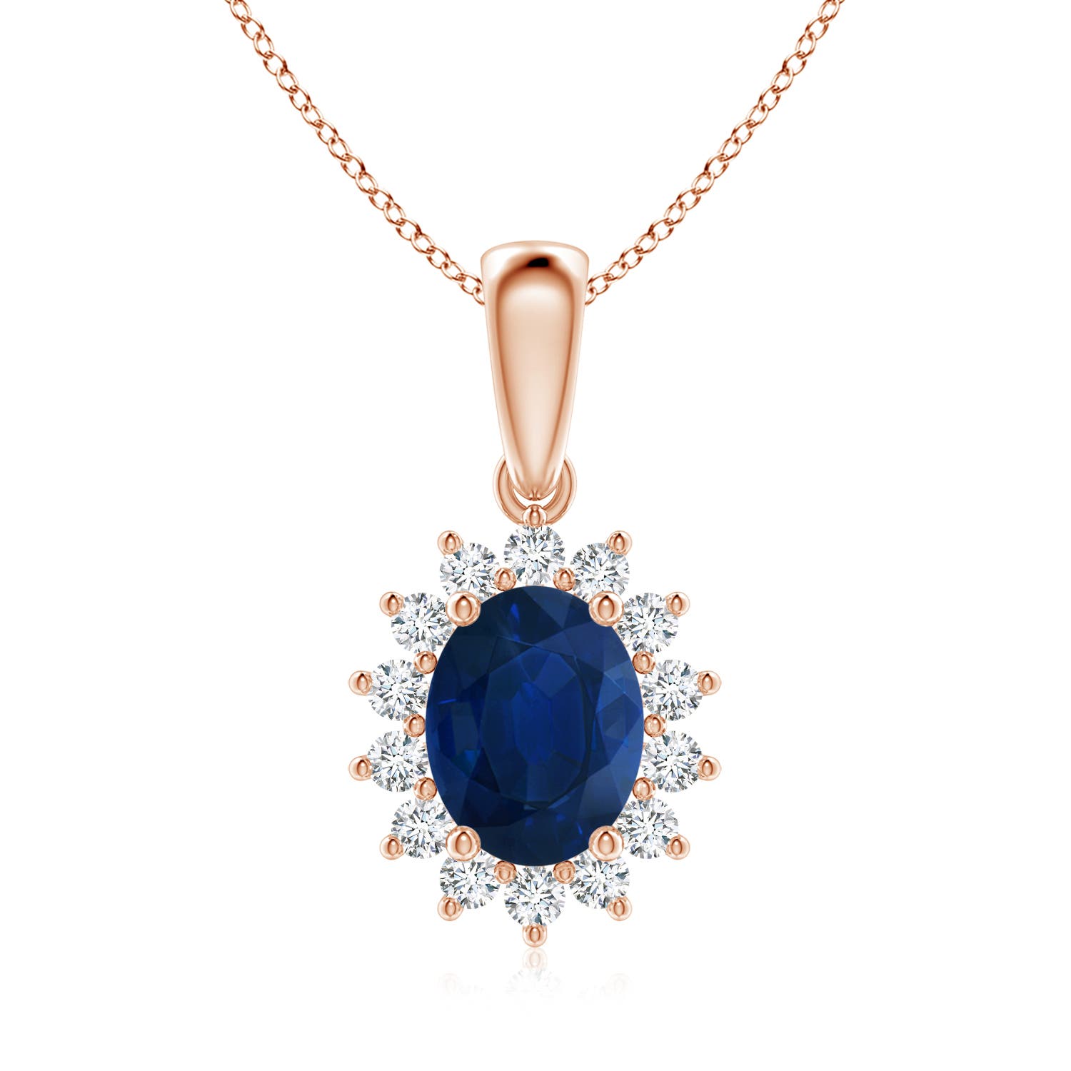 AA - Blue Sapphire / 2.49 CT / 14 KT Rose Gold