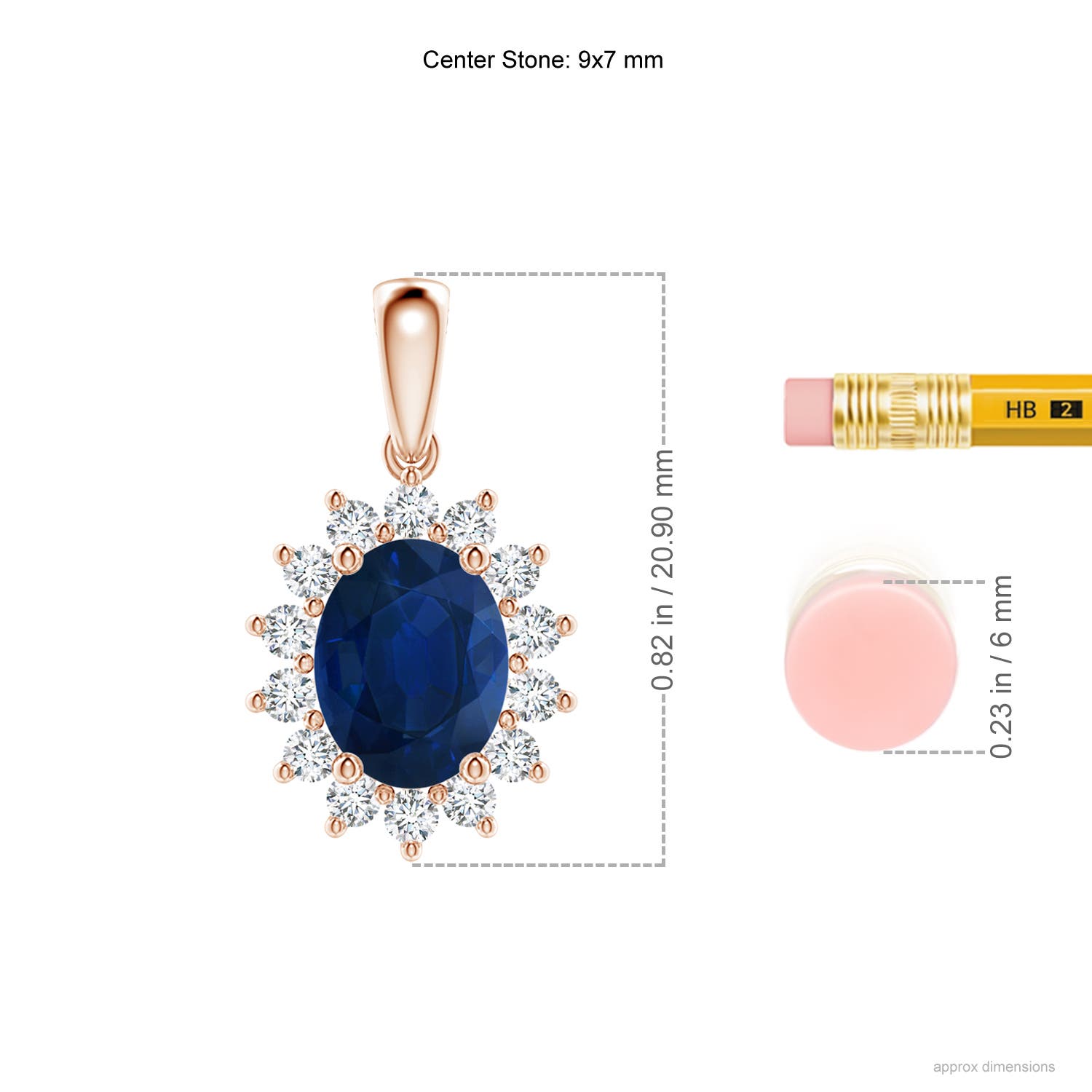 AA - Blue Sapphire / 2.49 CT / 14 KT Rose Gold