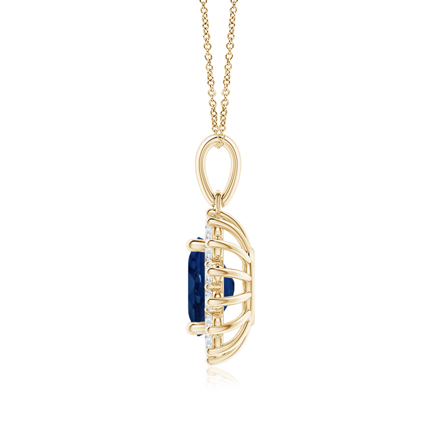 AA - Blue Sapphire / 2.49 CT / 14 KT Yellow Gold