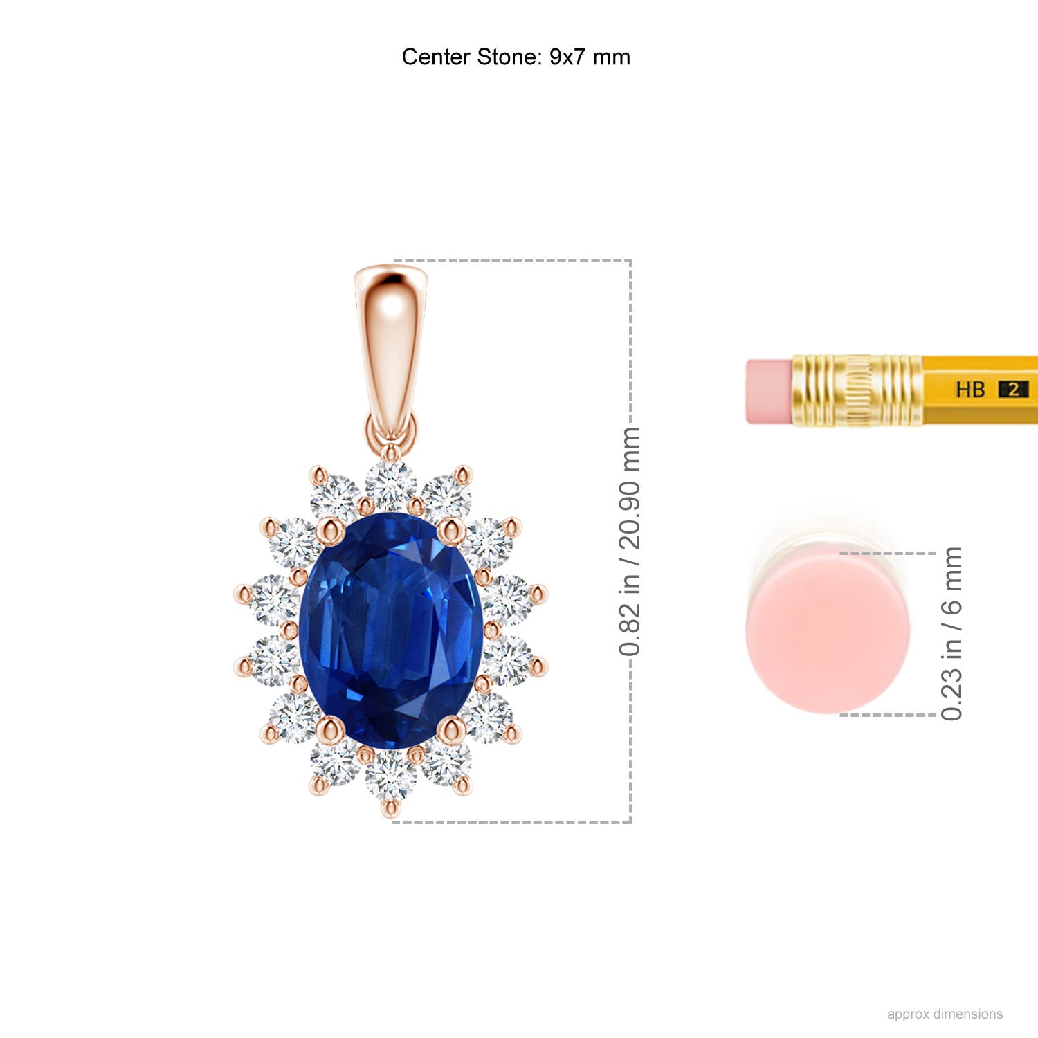 AAA - Blue Sapphire / 2.49 CT / 14 KT Rose Gold