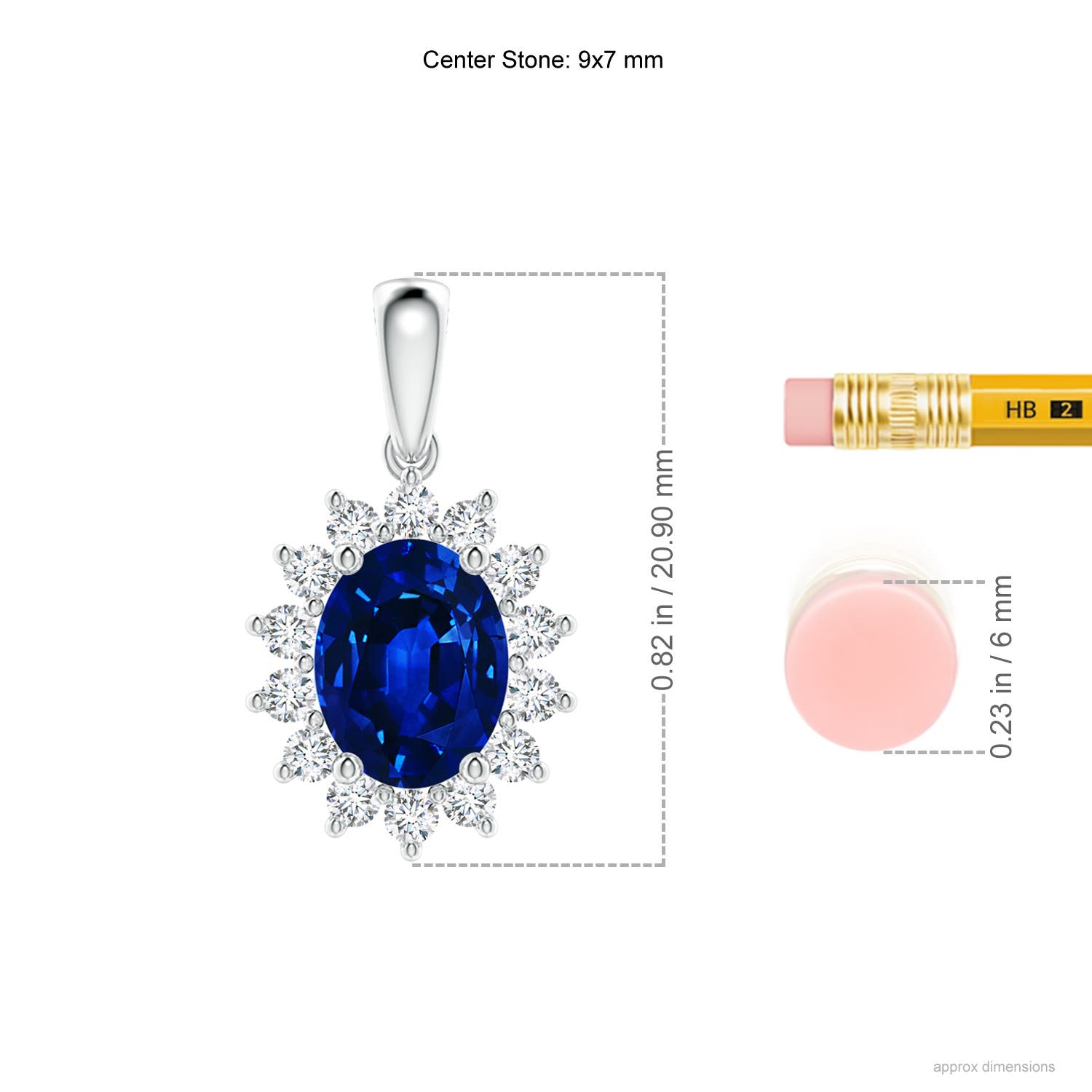 AAAA - Blue Sapphire / 2.49 CT / 14 KT White Gold