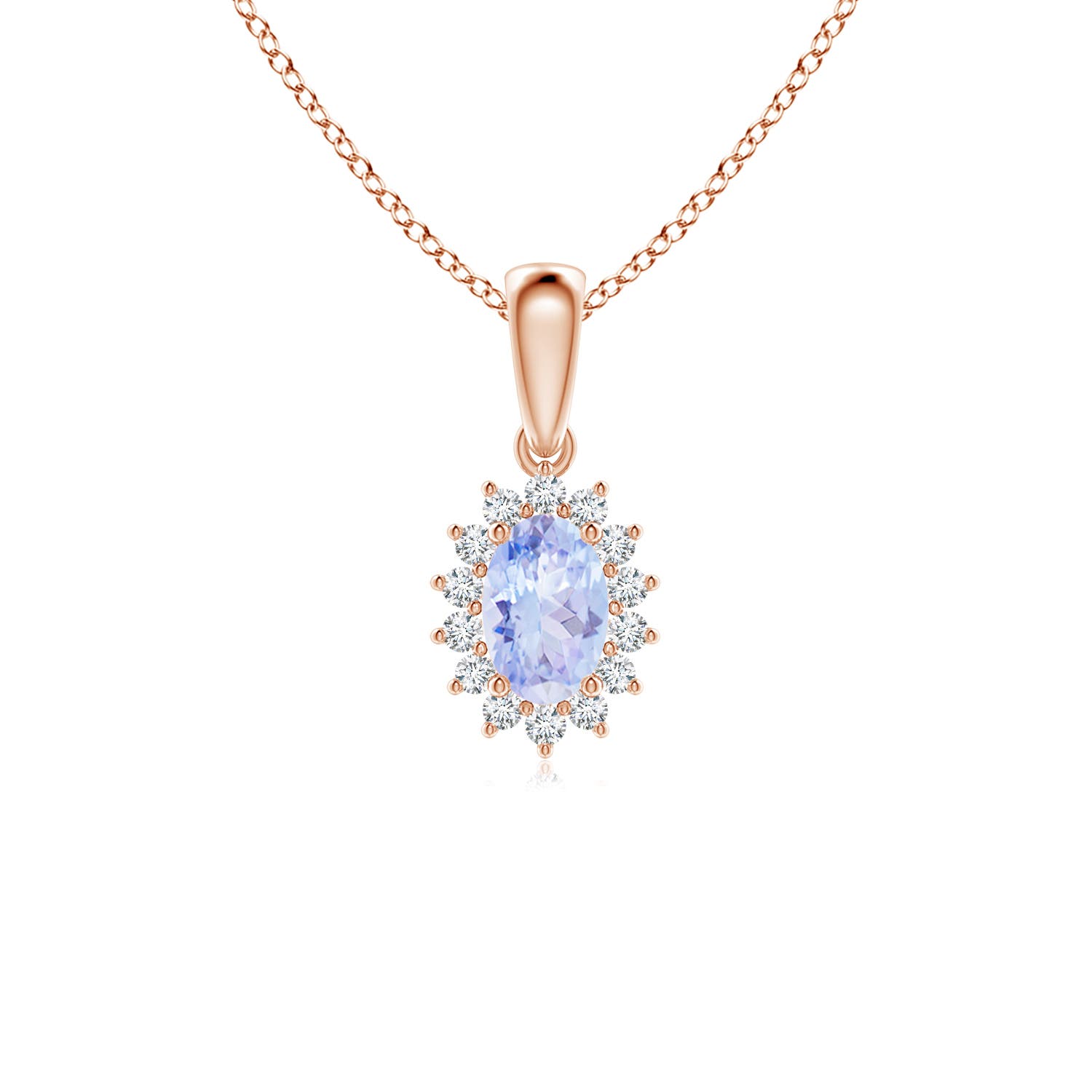 A - Tanzanite / 0.59 CT / 14 KT Rose Gold