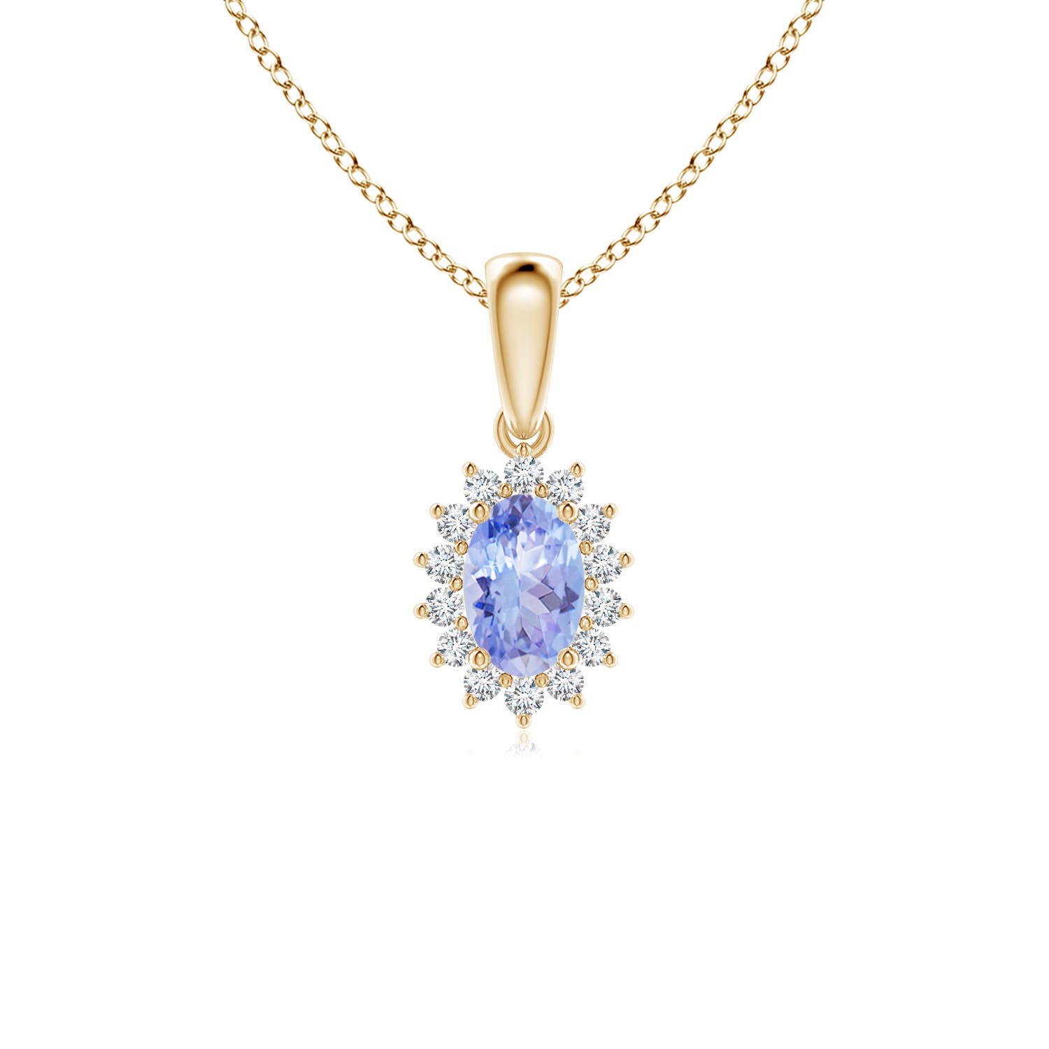 AA - Tanzanite / 0.59 CT / 14 KT Yellow Gold