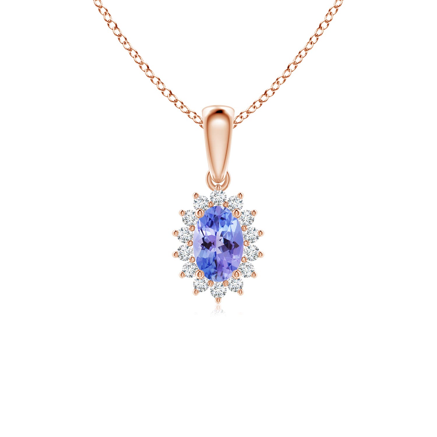 AAA - Tanzanite / 0.59 CT / 14 KT Rose Gold