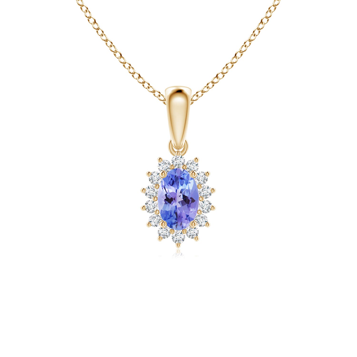 AAA - Tanzanite / 0.59 CT / 14 KT Yellow Gold