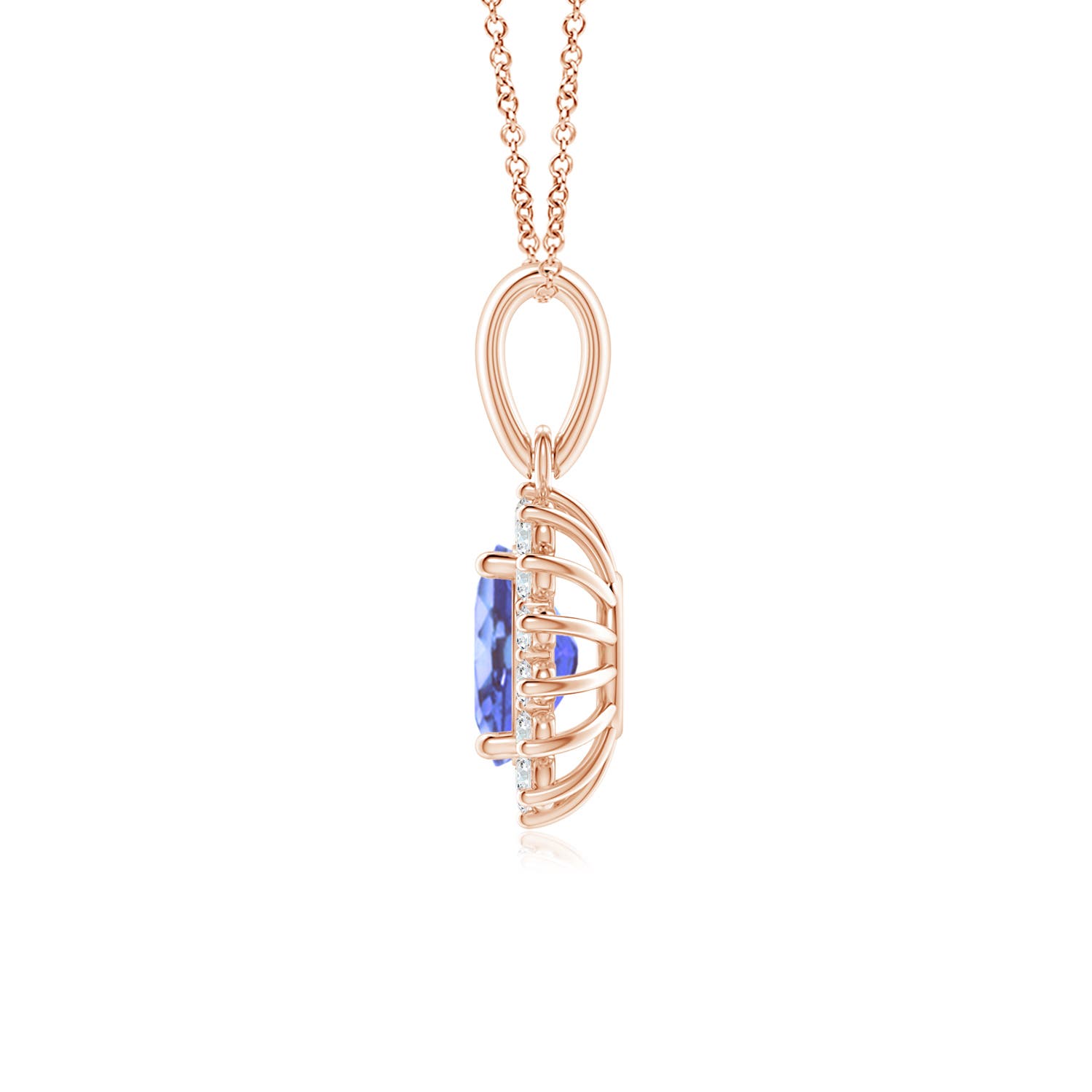 A - Tanzanite / 1 CT / 14 KT Rose Gold