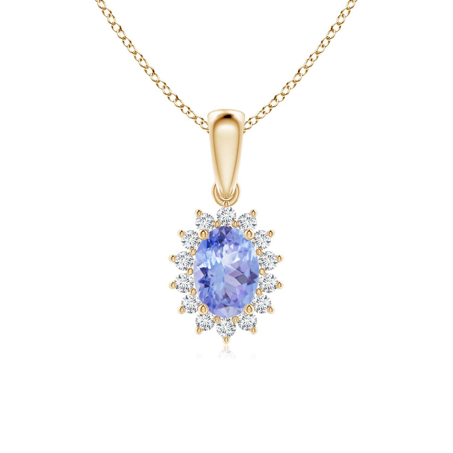 A - Tanzanite / 1 CT / 14 KT Yellow Gold