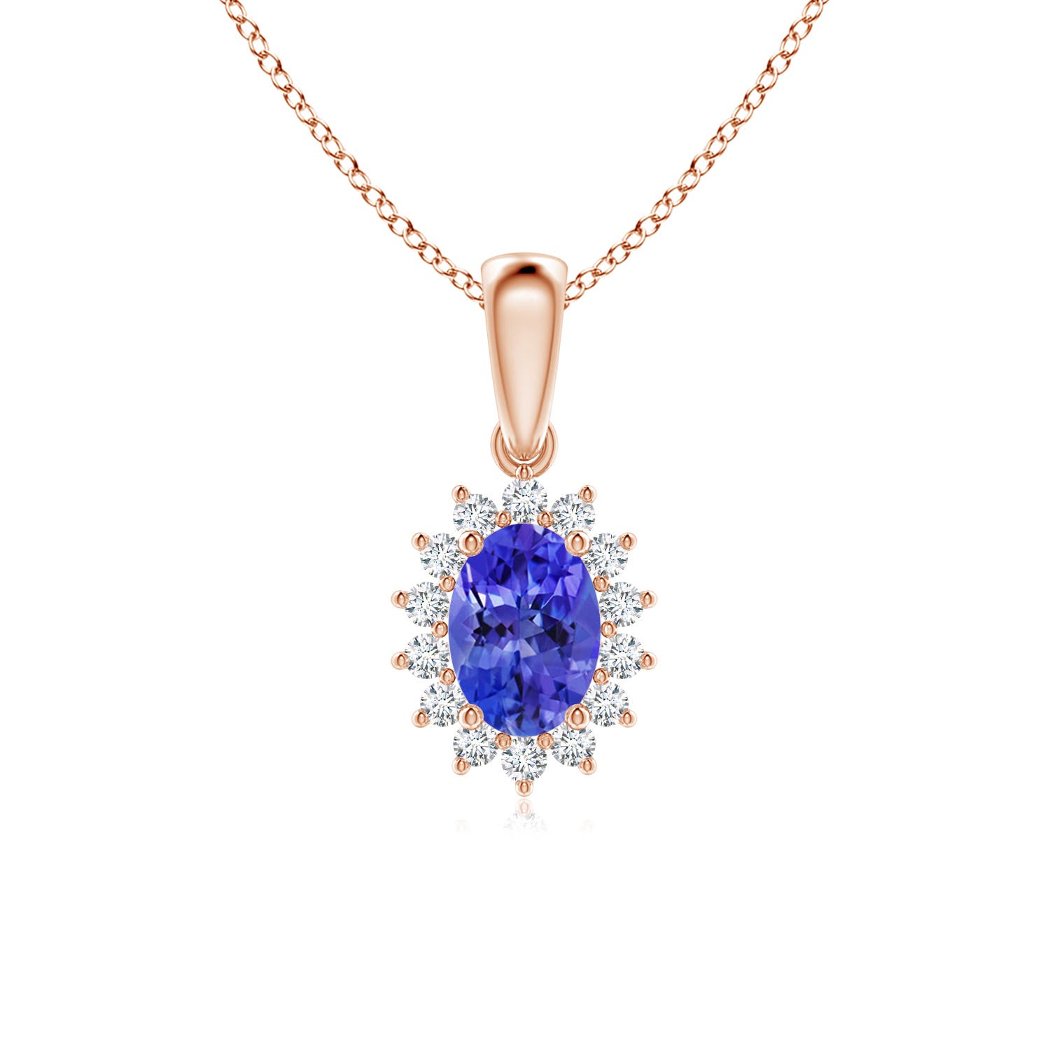 AAA - Tanzanite / 1 CT / 14 KT Rose Gold