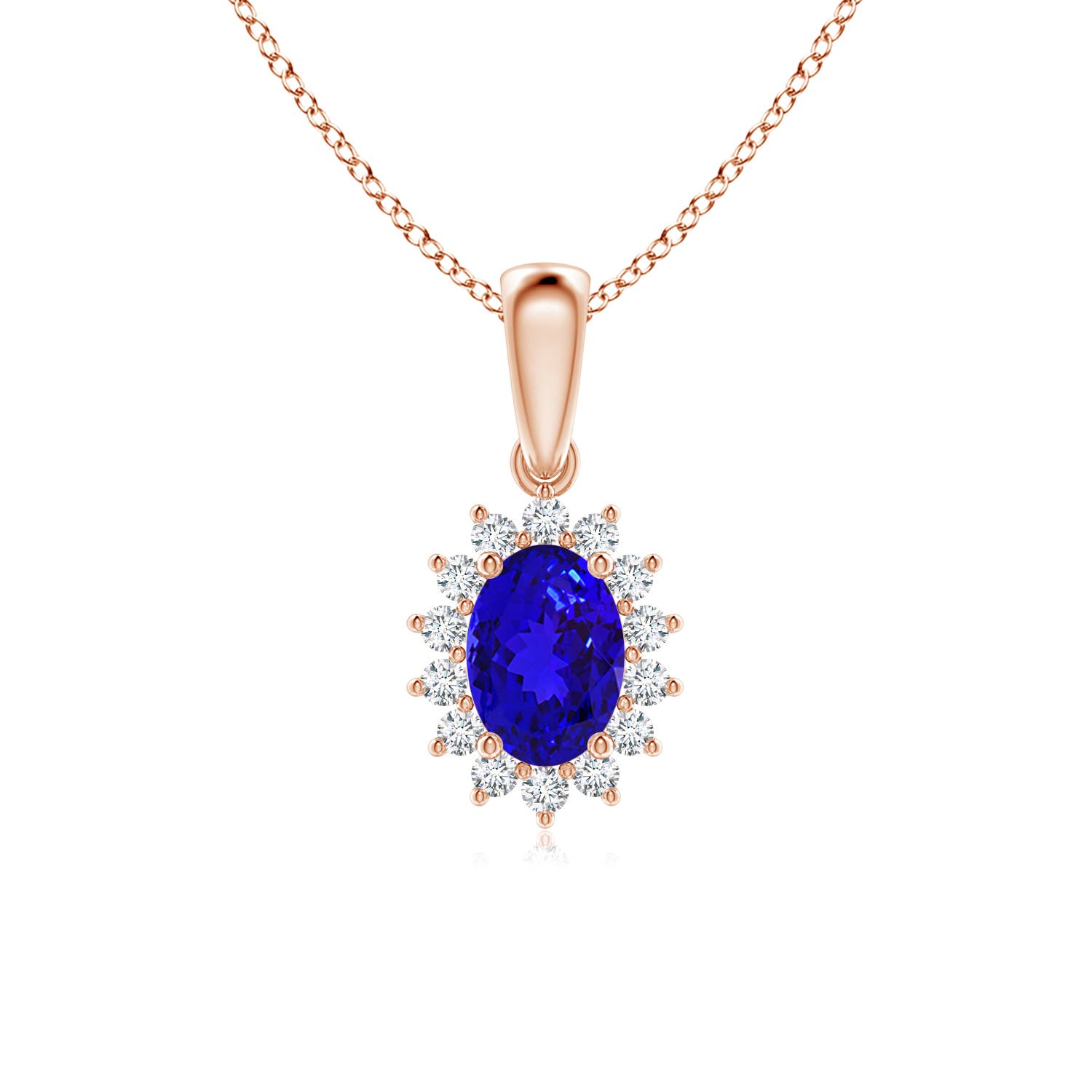 AAAA - Tanzanite / 1 CT / 14 KT Rose Gold