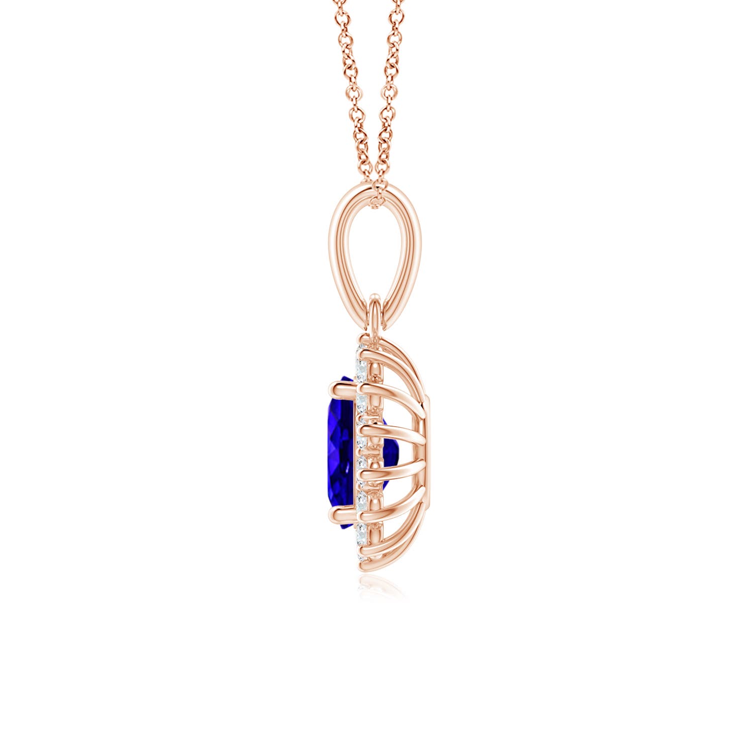 AAAA - Tanzanite / 1 CT / 14 KT Rose Gold