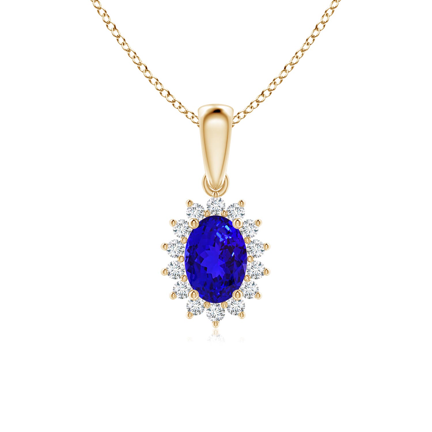 AAAA - Tanzanite / 1 CT / 14 KT Yellow Gold