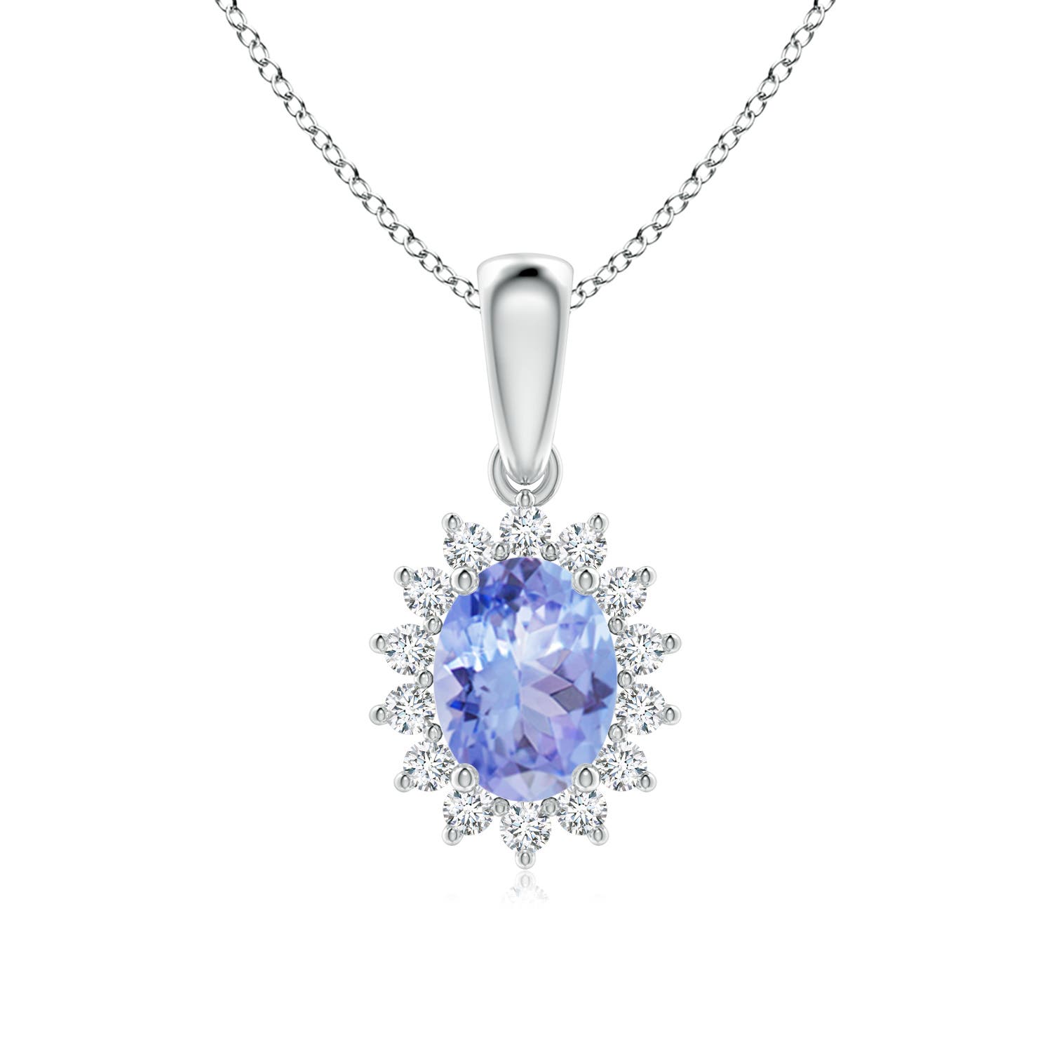 A - Tanzanite / 1.54 CT / 14 KT White Gold