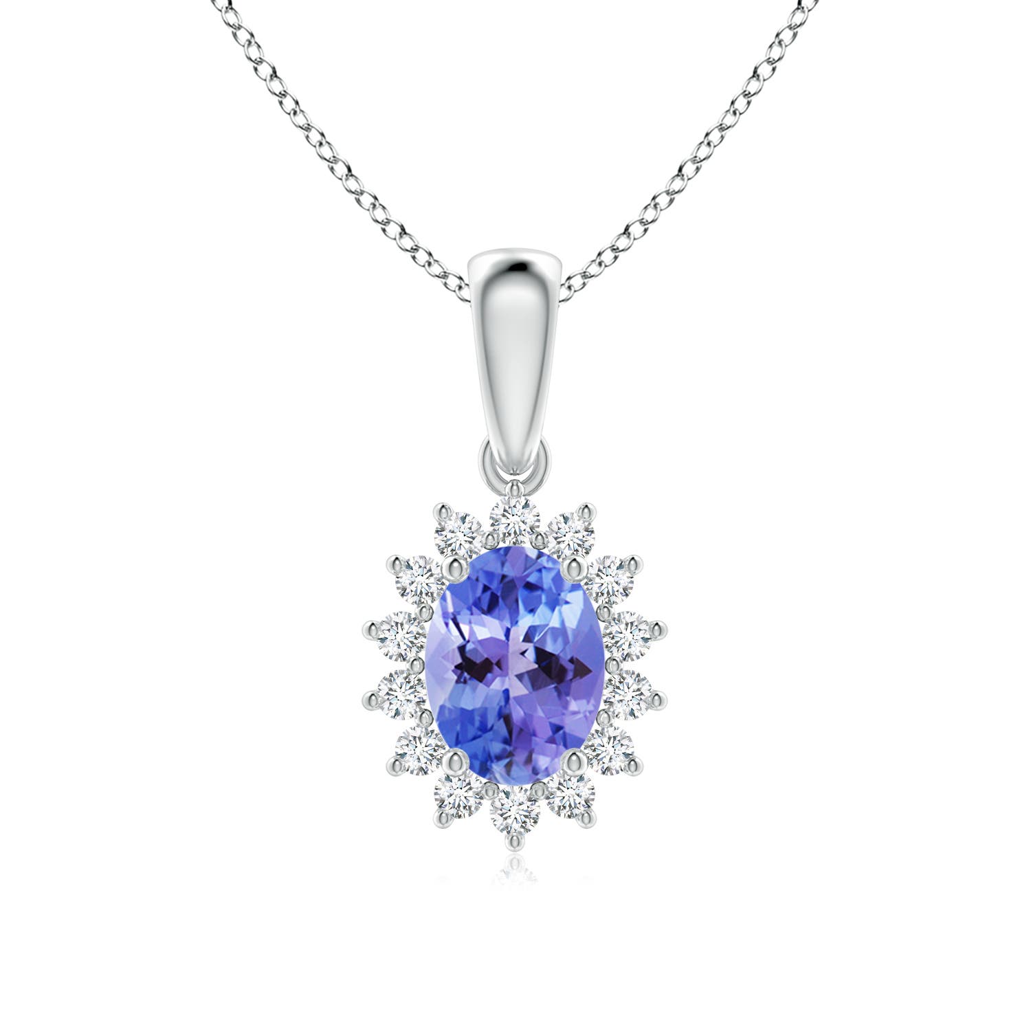 AA - Tanzanite / 1.54 CT / 14 KT White Gold