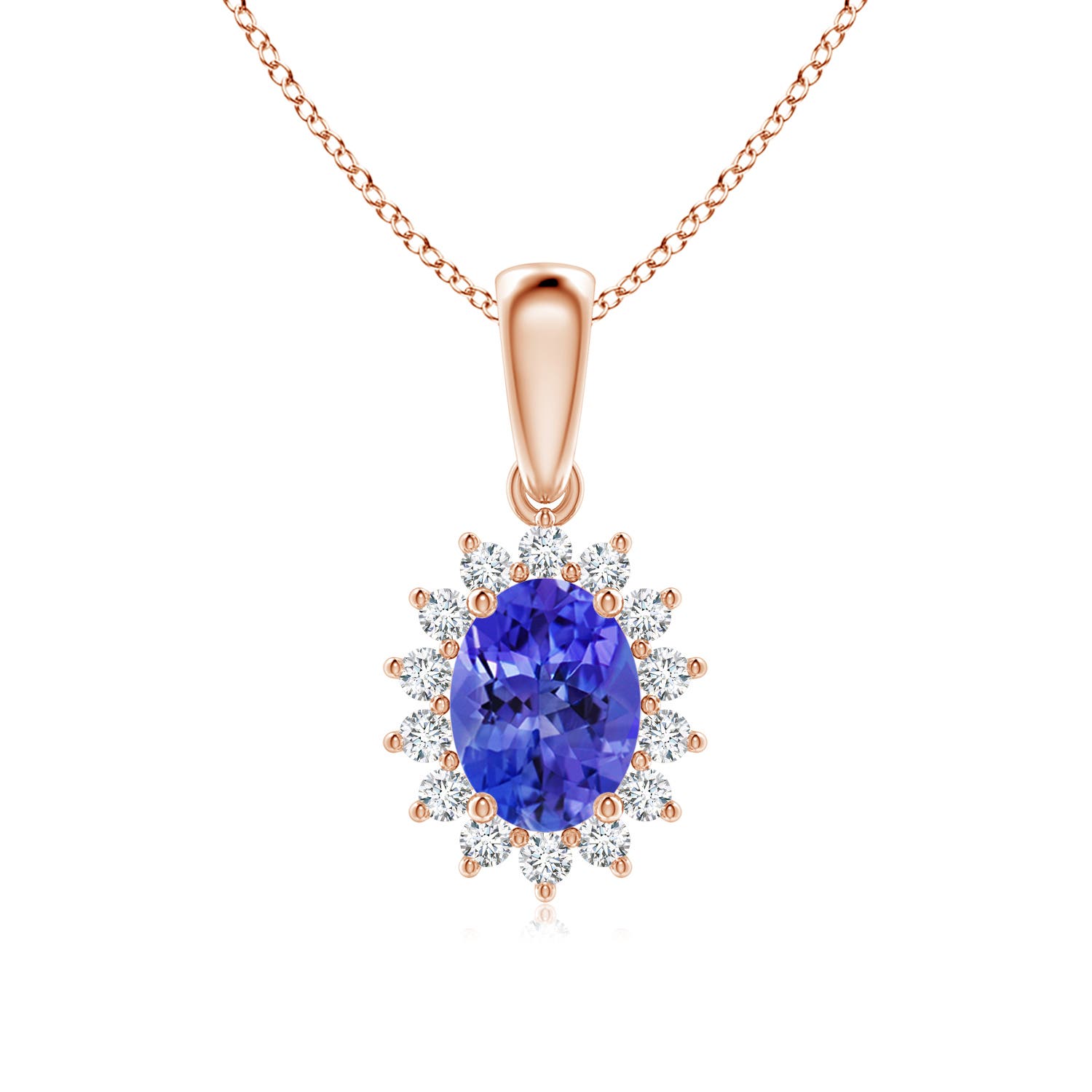 AAA - Tanzanite / 1.54 CT / 14 KT Rose Gold