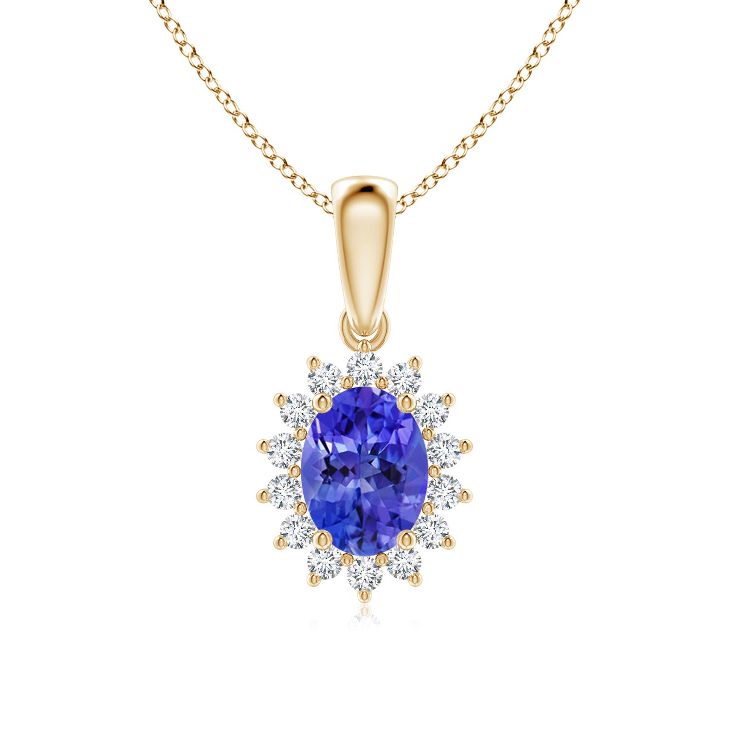 AAA - Tanzanite / 1.54 CT / 14 KT Yellow Gold