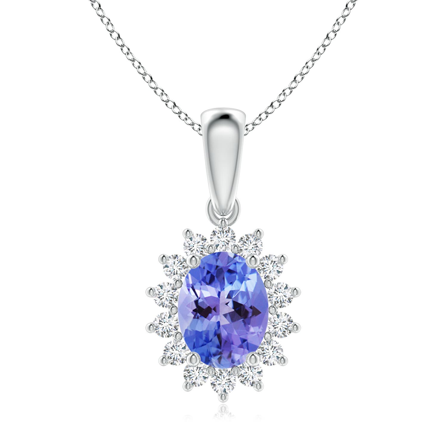 AA - Tanzanite / 2.39 CT / 14 KT White Gold