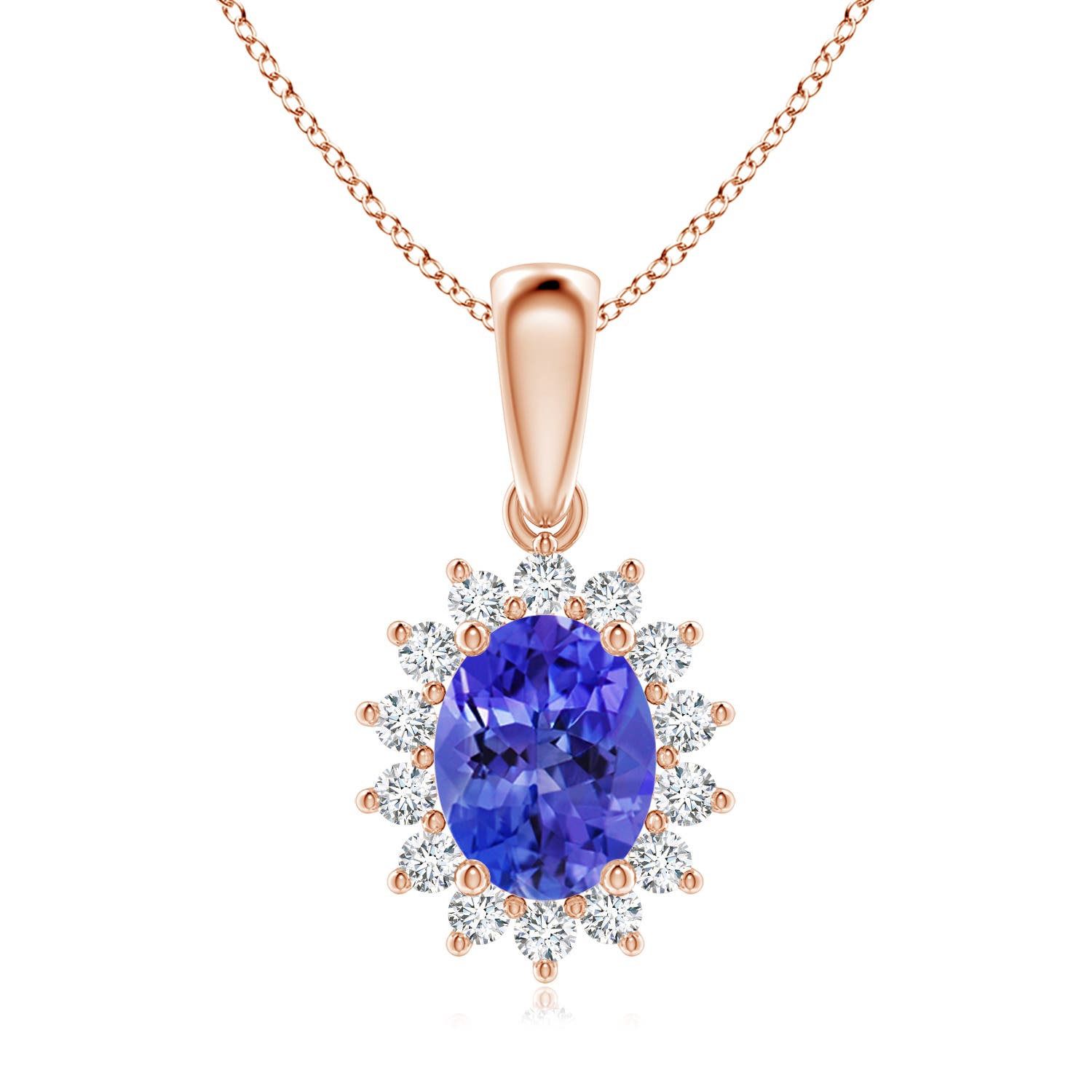 AAA - Tanzanite / 2.39 CT / 14 KT Rose Gold