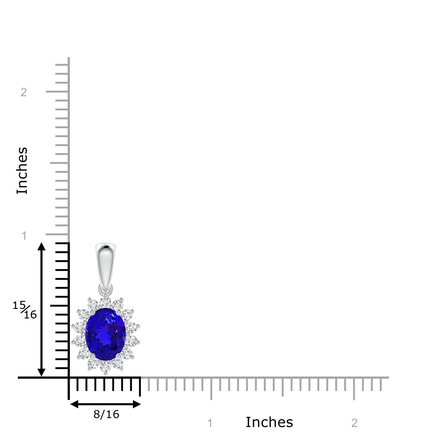 AAAA - Tanzanite / 2.39 CT / 14 KT White Gold