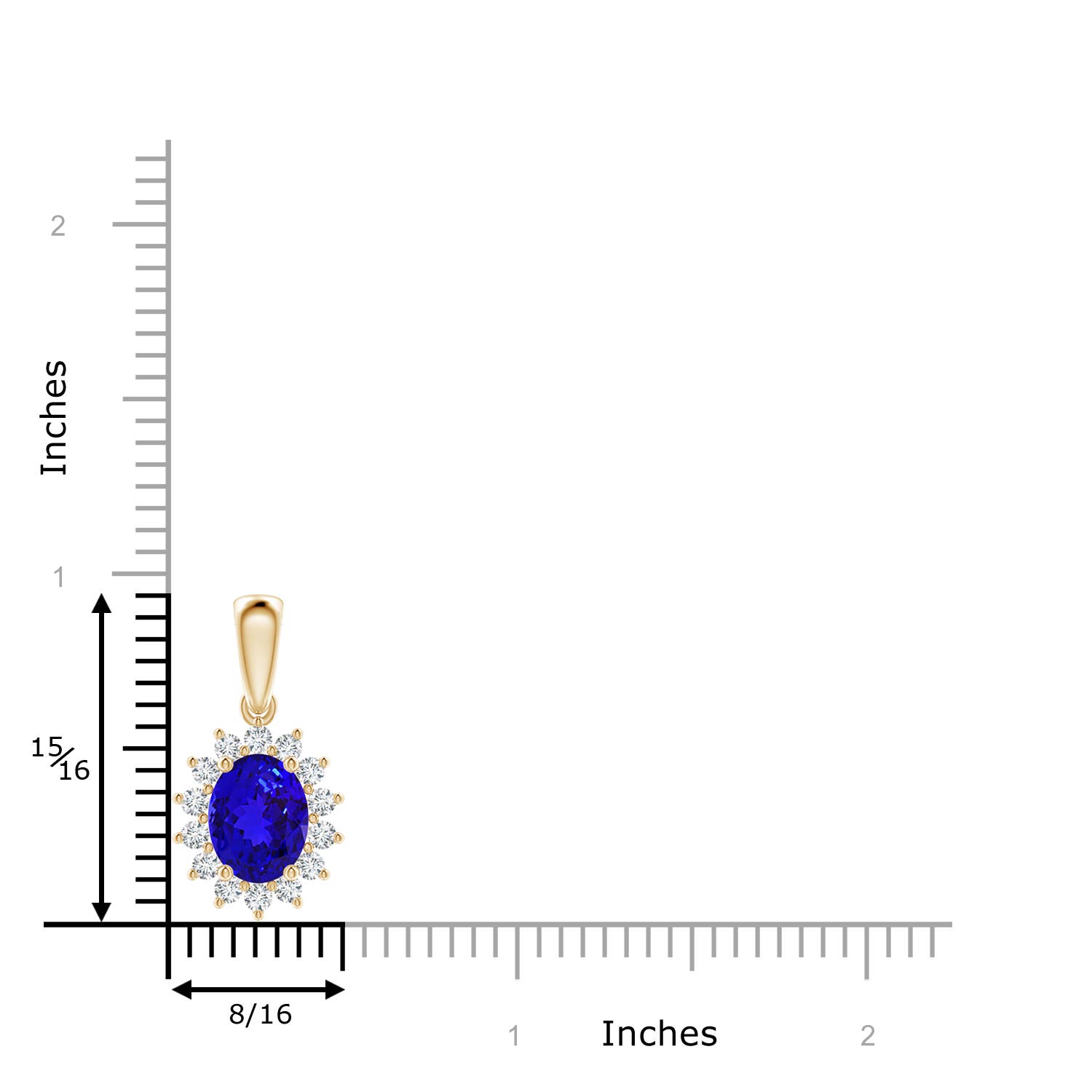 AAAA - Tanzanite / 2.39 CT / 14 KT Yellow Gold