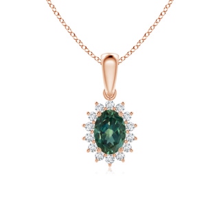 Oval AA Teal Montana Sapphire
