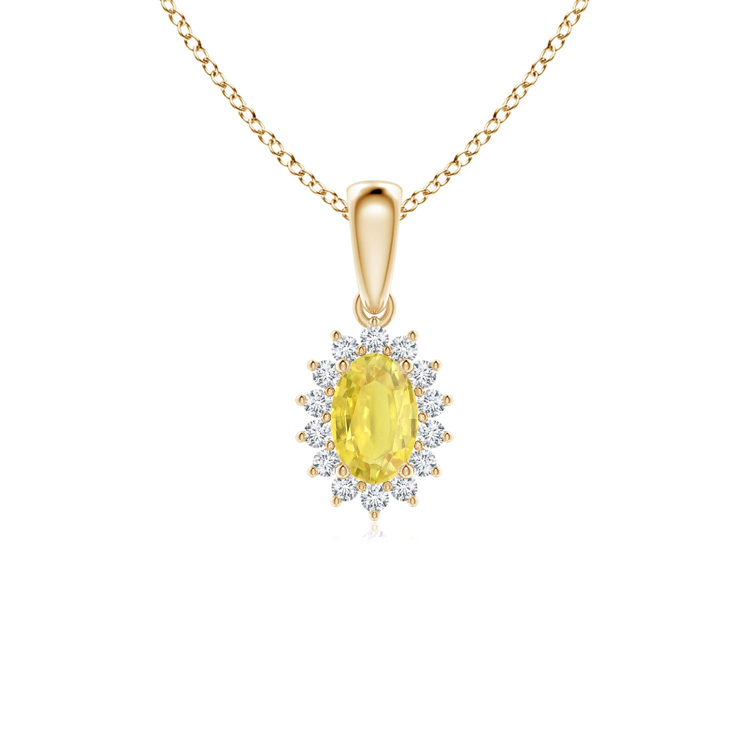 A - Yellow Sapphire / 0.8 CT / 14 KT Yellow Gold