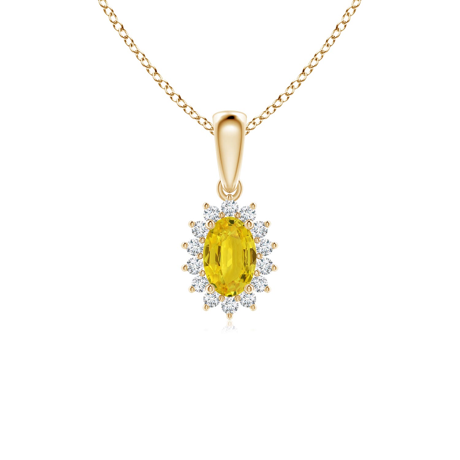 AAA - Yellow Sapphire / 0.8 CT / 14 KT Yellow Gold