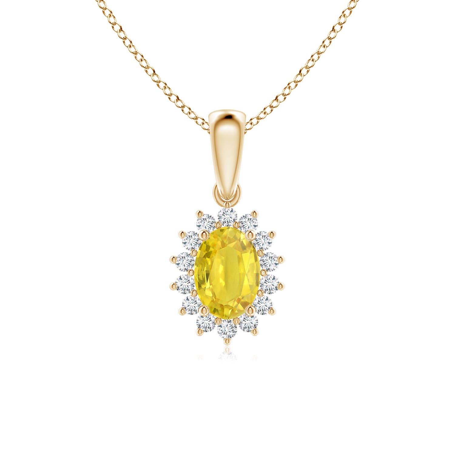 AA - Yellow Sapphire / 1.2 CT / 14 KT Yellow Gold